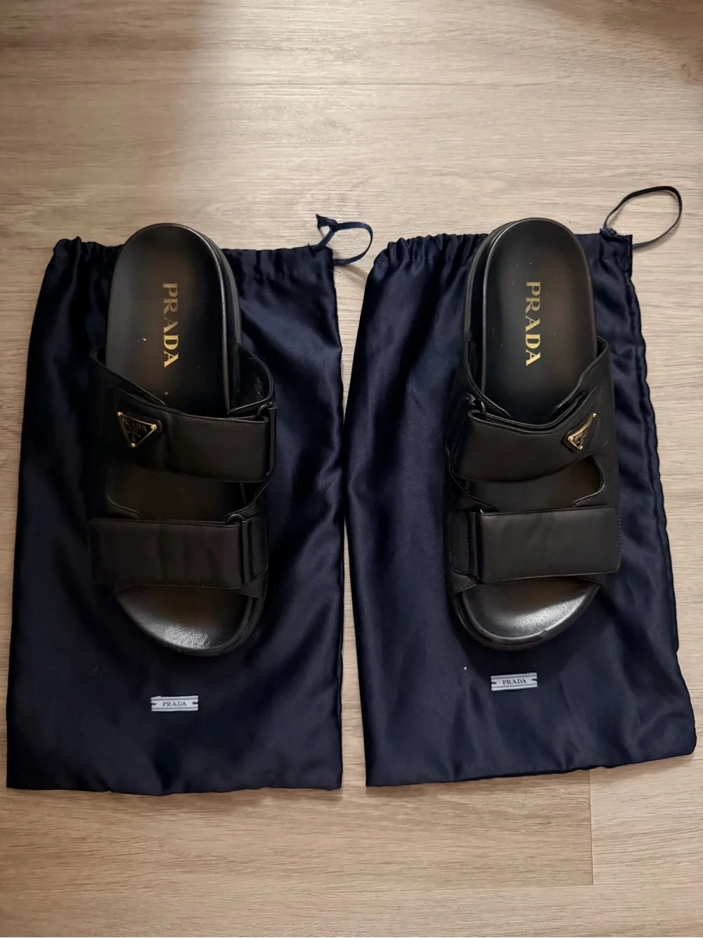 Prada Nappa Leather Slides - Picture 2 of 8